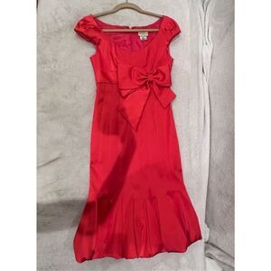 KAREN MILLEN size 6 women’s S red dress with bow